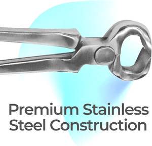 Outil de maréchal-ferrant enduit de pince à sabot de haute qualité pour l'entretien des sabots en finition terne - Product Image 6