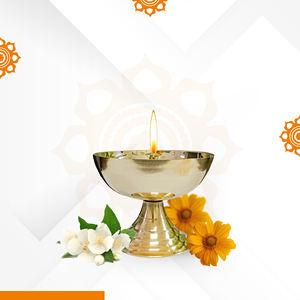 Grande lampe Diya en laiton conçue sur mesure pour la décoration intérieure simple de l'usine du fabricant indien, vente en gros, options de taille disponibles - Product Image 2