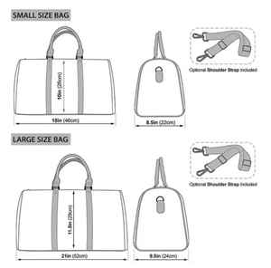 Bolsa de viaje personalizada con patrón de diseño único para mujer, bolsa de lona de cuero grande personalizada, bolsa de viaje de lujo para hombres de negocios - Product Image 6