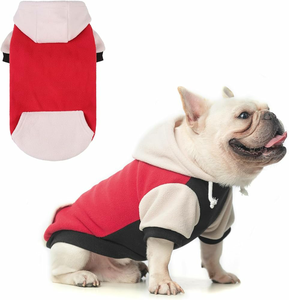 Hot Sale Wholesale Transfer Printed Pet Hoodie Costume Soft Fleece Plain <b>Dog</b> Hoodie Breathable Cat Hoodie - Product Image 3