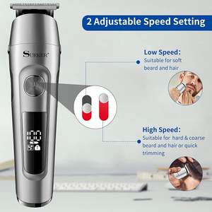 Kit de Recortadora de Barba Eléctrica Recargable por USB para Hombre, Inalámbrica, para Recortar el Cabello, Afeitar, Recortar el Vello de la Nariz y el Cuerpo - Product Image 3