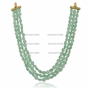 สร้อยคอลูกปัดเรซินสีชมพู2024ขายส่งจากดาวงานฝีมืออินเดีย - Product Image 2