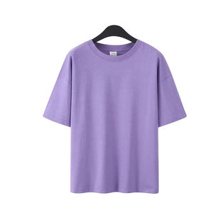Camiseta de punto de lavado ácido de algodón para hombre, camiseta de estilo cuadrado de gran tamaño con estampado Digital ligero, Camiseta cómoda de ácido de gran tamaño - Product Image 1