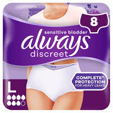 For Always Discreet Disposable Pads/Linners for Women Super Absorbent Regular & Long Sizes for Sensitive Skin - Product Image 2