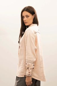 เสื้อปักครอสติชสไตล์ชนเผ่าของผู้หญิงเสื้อเบลาส์สไตล์คลาสสิกคอลเลคชั่นโรมาเนียเสื้อโบฮีเมียนผ้าปอปลินลำลองฤดูหนาวฤดูร้อน - Product Image 4