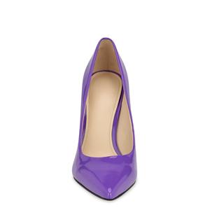 2025 Hot Selling Purple Color <b>High</b> Genuine Leather Women's Pointed Toe <b>High</b> <b>Heel</b> <b>Pumps</b> 8cm <b>Heel</b> PU New Summer/Winter Collection - Product Image 5