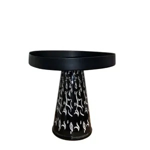 Eco Friendly Coffee Table Restaurant & Cafe Furniture Decorative Table Black Finishing Corner Table At Lowest Price