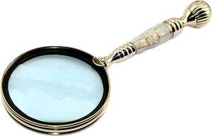 Vintage Style Brass Magnifying Glass <b>Magnifier</b>.by calvin handicraft - Product Image 3