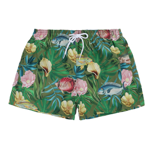 Shorts de bain pour hommes, style urbain, motif personnalisable, uni, séchage rapide, durable, 100% coton, poches personnalisées - Product Image 4
