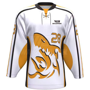 รับผลิตเสื้อฮอกกี้น้ำแข็งแบบ OEM ออกแบบเสื้อฮอกกี้น้ำแข็งของคุณเอง พร้อมบริการพิมพ์ลายและปักโลโก้ - Product Image 1