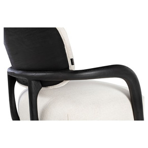 Modern Minimalist Indoor Teak <b>Wood</b> Frame <b>Arm</b> <b>Chair</b> with High Density Foam for Residential Furniture Wholesale Manufacturer - Product Image 5