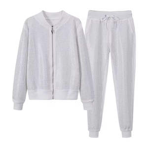 High Quality Wholesale Sublimated <b>Rhinestone</b> Tracksuit Custom Made Unisex Fashion Hot Selling Fashion Tracksuits Accept OEM - Product Image 1