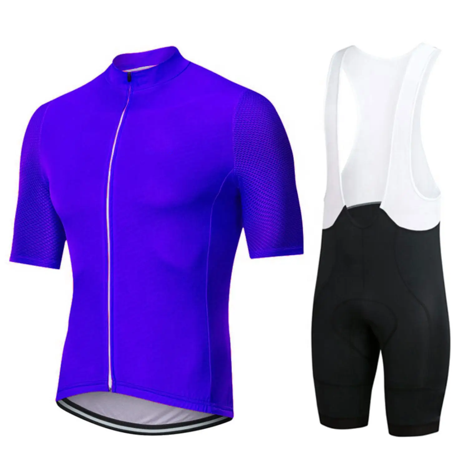 Uniforme de ciclismo para hombre, Jersey personalizado con diseño de sublimación, Kit de pantalones cortos con babero