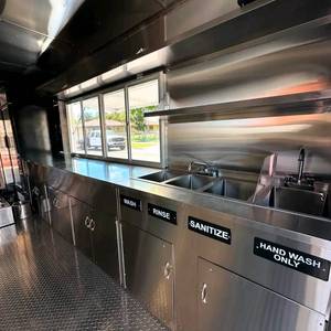 Camión móvil de alimentos para zumos y bebidas con sistema de agua de refrigeración y ventana de servicio para catering de ventas callejeras - Product Image 4