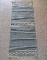 Alfombra de Corredor Personalizable, Tejida a Mano, de Algodón, Moderna, Antideslizante, Lavable, Ecológica, con Rayas, para Hogar, Cocina, Dormitorio, Yoga
