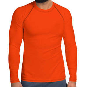 Nouveau design tendance, rashguard pour homme, couleur unie, respirant, séchage rapide, manches longues, vêtements de fitness, best-seller - Product Image 3