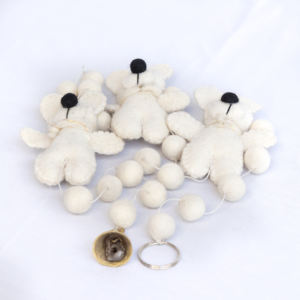 Handmade Wool <b>Felt</b> Unique <b>Christmas</b> Tree Hanging <b>Ornament</b> Stand and Accessories for Party Decor - Product Image 1