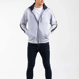 2024 entrenamiento personalizado Jogging cómodo cremallera sudaderas con capucha de alta calidad 100% algodón pulóver logotipo personalizado francés Terry sudaderas con capucha en blanco - Product Image 5