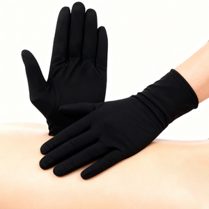 Guantes Masónicos Negros de Algodón y Nailon Bordados, Personalizados con Logotipo, Diferentes Tallas, Suaves y Transpirables, para Ceremonias Religiosas - Product Image 5