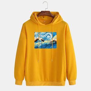 Ropa informal de invierno para hombre, de buena calidad con serigrafía sudaderas con capucha, estampado sólido de algodón 100%, nuevo diseño, sudaderas con capucha con serigrafía - Product Image 1
