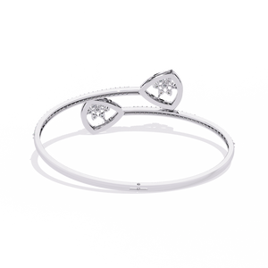 Fabulous 18K <b>Gold</b> Lab Grown Diamond Bracelet & <b>Bangle</b> Luxurious Jewelry - Product Image 2