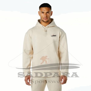 Sudadera con capucha de gimnasio para hombre sostenible de peso pesado Sudadera con capucha personalizada bordada cómoda Sudaderas con capucha de entrenamiento sólidas a granel - Product Image 1