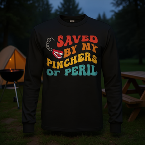 T-shirt vintage à manches longues « Saved By My Pinchers Of Peril » - Product Image 3