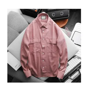 Camisas clásicas de negocios para hombre, camisas de vestir de manga larga oxford con botones para oficina