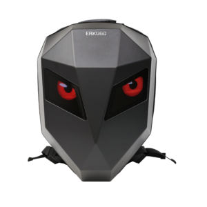 Sac à dos portable USB antivol étanche en coque rigide durable de style cyberpunk avec contrôle par application et éclairage LED intégré pour casque - Product Image 1