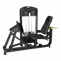 Máquina de prensa de piernas sentado comercial con pila de pesas de 100 kg, equipo de entrenamiento de fuerza con carga de pin para gimnasio comercial