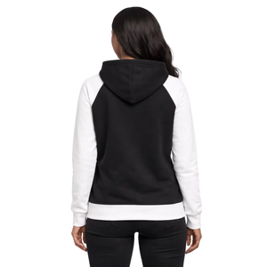 <b>Black</b> 20 Zeta Beta Soror Raglan Sleeve Hoodie Winter Printed 100% Cotton 1920 Founders Inspired Greek Sorority Finer Womanhood - Product Image 2