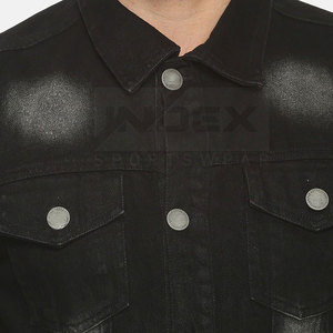 2024 couleur unie tenue décontracté hommes jean veste Streetwear nouvelle mode confortable hommes jean veste - Product Image 5