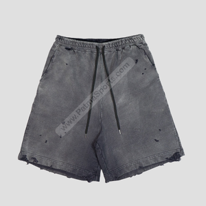 Short de survêtement solide personnalisé 100% coton Premium High Street Fashion - Product Image 1