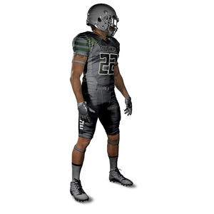 100% poliéster personalizado uniforme de fútbol americano de alta calidad nuevo diseño Jersey pantalón conjunto de manga corta de talla grande transpirable venta - Product Image 3