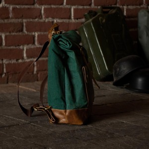 Leather <b>Canvas</b> Luxury Eco-Friendly Large Capacity Unisex Laptop <b>Backpack</b> Retro Outdoor Travel Hiking School Supplier LCBP-0118 - Product Image 3