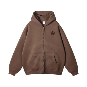 Sudaderas con Capucha Extra Grandes y Transpirables para Hombre, para Invierno, Servicio ODM, Impresión Digital, 100% Algodón Orgánico, Cierre de Cremallera, Alta Calidad - Product Image 1