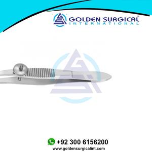 Fórceps de excisión de Chalazion Wies Fórceps de Chalazion Fórceps de doble párpado de mandíbula superior ranurada Proveedor de la mejor calidad - Product Image 3