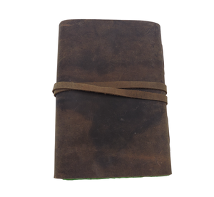 Bolso colorido Vintage Key Diario de cuero genuino con colorido hecho a mano Deckle Edge Paper Cuaderno encuadernado personalizable - Product Image 4