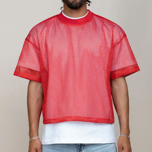 เสื้อครอปรัดรูปผ้าไมโครไฟเบอร์สำหรับผู้ชาย, เสื้อครอปแห้งเร็วสไตล์สตรีทแวร์ลำลองพิมพ์ลายสำหรับออกกำลังกายในยิมฟิตเนส - Product Image 6