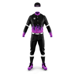 Vente en gros de meilleure qualité nouveau design d'uniforme de baseball pour hommes vêtements de sport style taille adulte uniforme de baseball pour hommes pour vêtements d'entraînement - Product Image 3