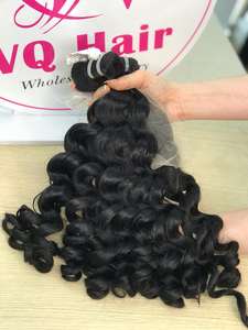 Remy Virgin 100% Vietnamese Human Hair Natural <b>Curly</b> <b>Bundles</b> Weft With Wholesale Price From Factory - Product Image 6