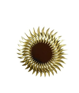 Round Brass Modern Creative Butterfly Border Custom Color Wall Mirrors for Hotel Bedroom <b>Bathroom</b> Decor - Product Image 1