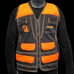 Gilet da caccia arancione kaki