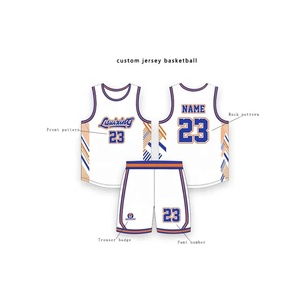 Custom Wholesale Design Retro Sublimation Basket Ball Singlets Vests Kit Set Shirt Men Basketball Jersey - Product Image 1