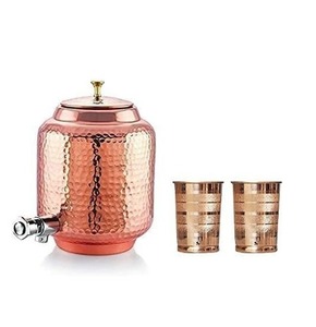 Carafe à eau en cuivre de qualité supérieure, stimulez votre bien-être à chaque gorgée, pichet en cuivre, récipient à eau, carafe à boire - Product Image 6