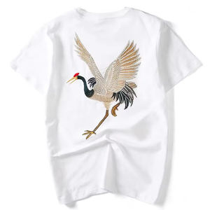 Camisetas Bordadas Personalizadas Ligeras de Algodón 100% y Poliéster para Uso Diario, Fabricante OEM de Camisetas Bordadas con Marca - Product Image 1