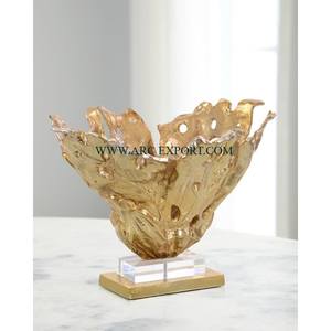 La última escultura de Metal con aspecto Vertical en forma de anillo, Color dorado, aluminio fundido con mesa Base de mármol, escultura decorativa para oficina - Product Image 4