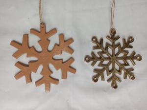 2025 intérieur décoratif arbre de noël ornement populaire électroplaqué flocon de neige pendentif support et accessoires - Product Image 2