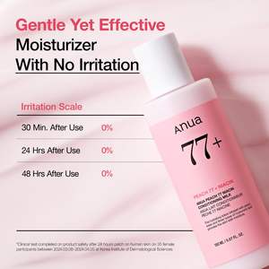 Produits de soin de la peau coréens, soins du visage, produits pour une peau éclatante, crème pour le visage, lotion, Anua Peach 77% Naiacin Conditioning Milk 150ml - Product Image 5