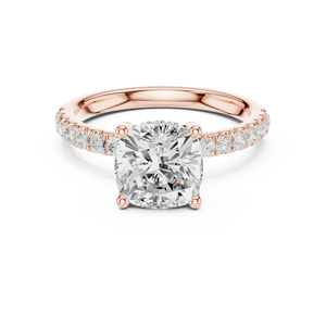 14K Moissanite Anillo de bodas para ella - Product Image 4